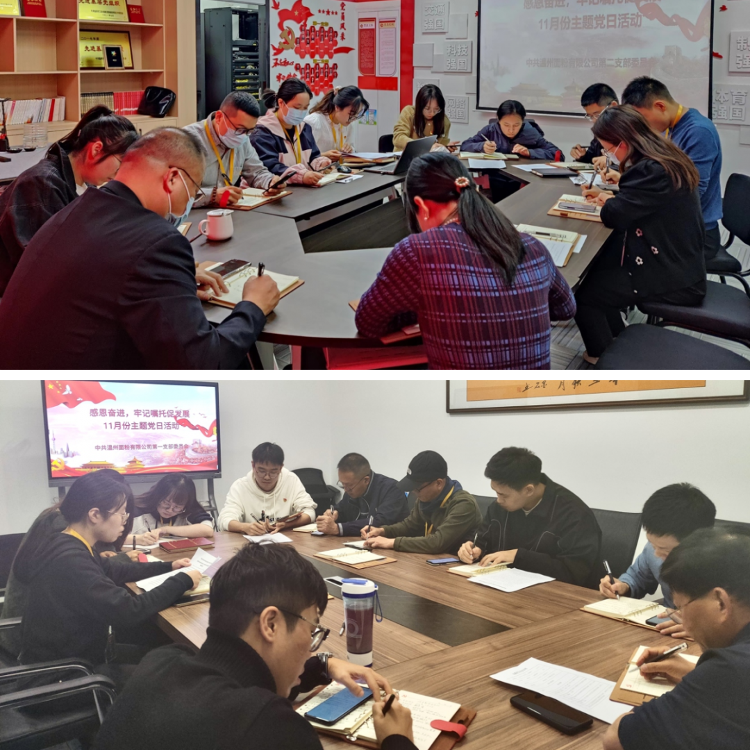 感恩奮進(jìn)，牢記囑托促發(fā)展丨面粉公司開展11月份主題黨日活動(dòng)